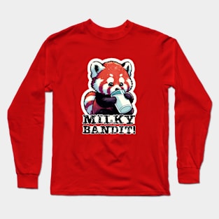 Milky Bandit - The Red Panda's Dairy Delight Long Sleeve T-Shirt